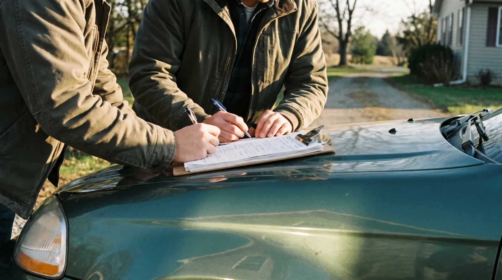 Signature du certificat de cession lors d'une vente entre particuliers